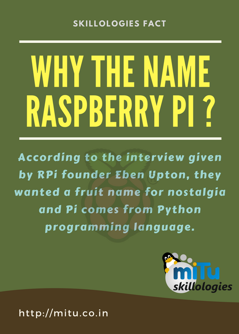 Why the name Raspberry Pi? – MITU Skillologies
